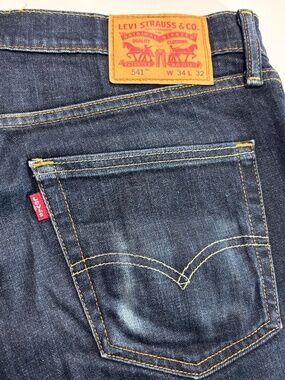 Mens Levi's 541 Unique Distressed Jeans Size 34x32